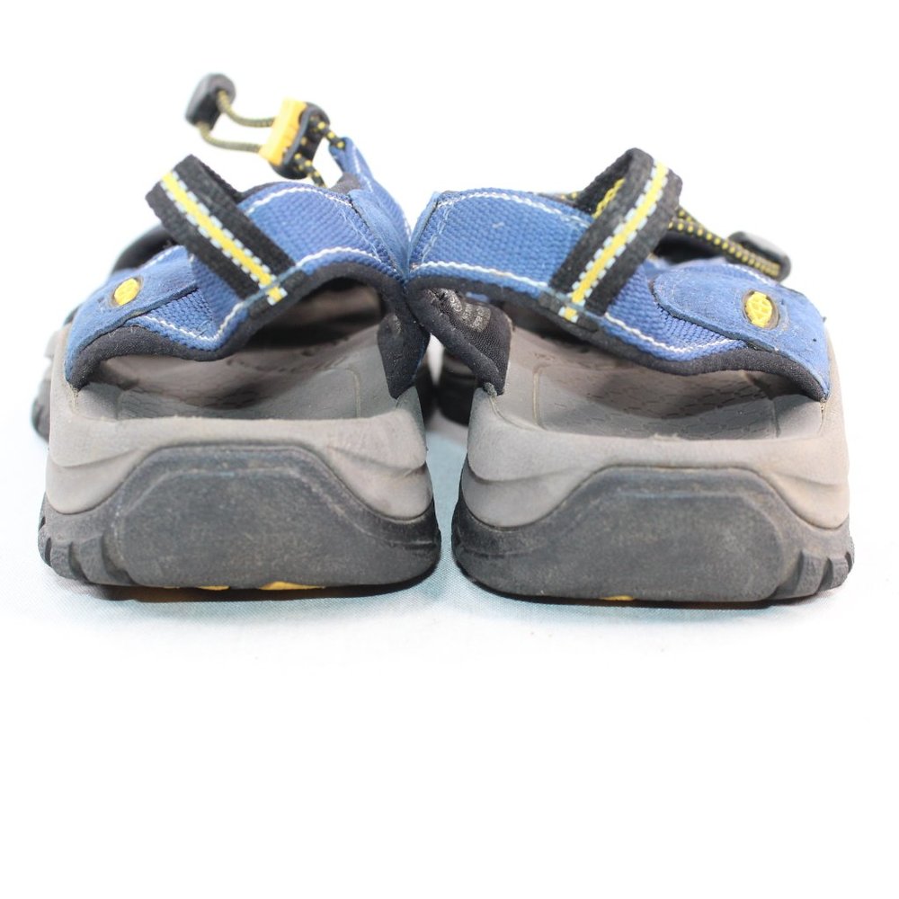 KEEN Hiking Trail Outdoor Waterproof Blue Fabric Strap Toggle Sandal #124 - Picture 6 of 9